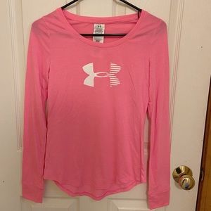 Under Armour Heat Gear Long Sleeve T-Shirt (pink)